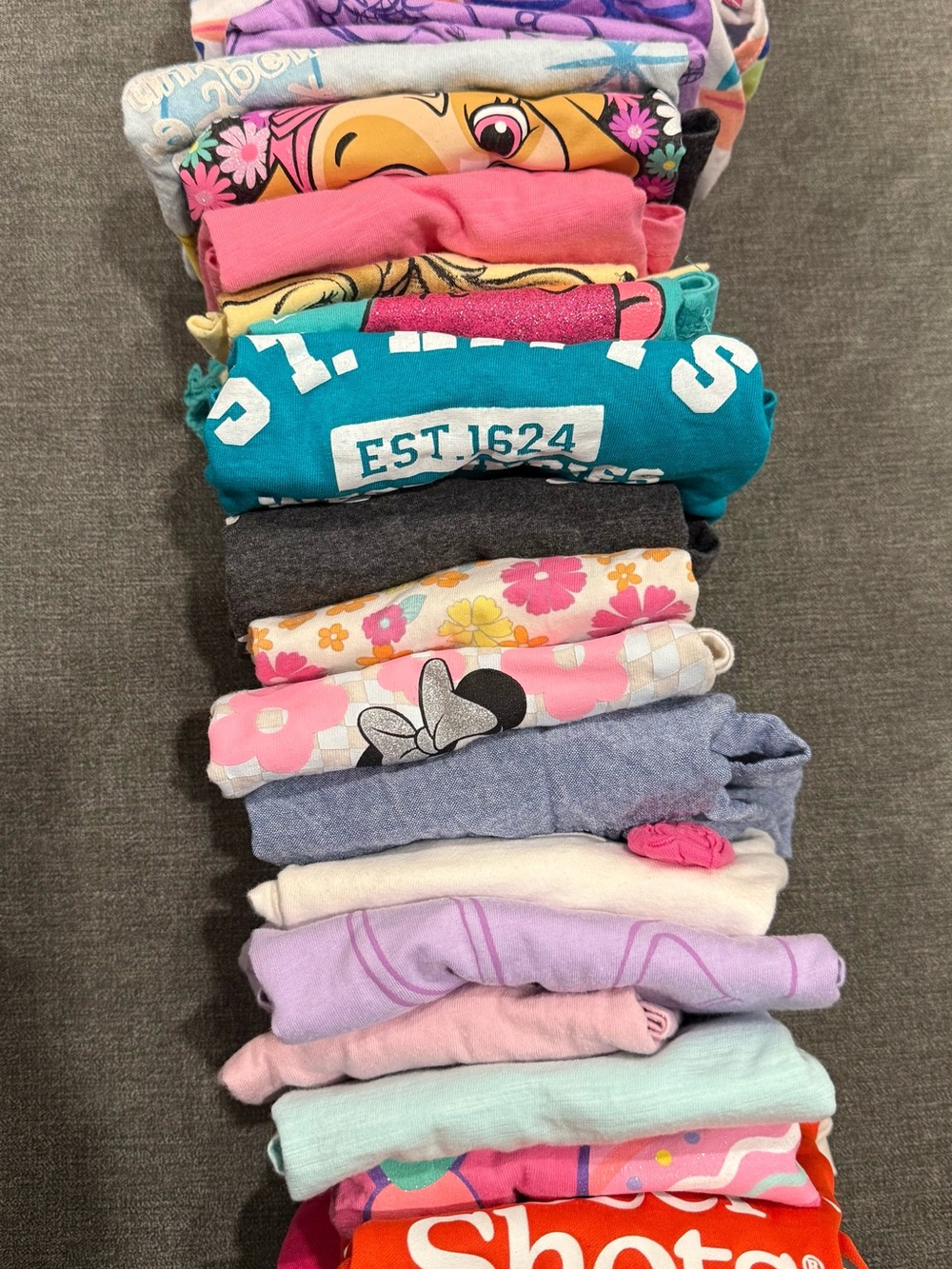 Girls' Short Sleeve Tees - Mixed Colors Pack